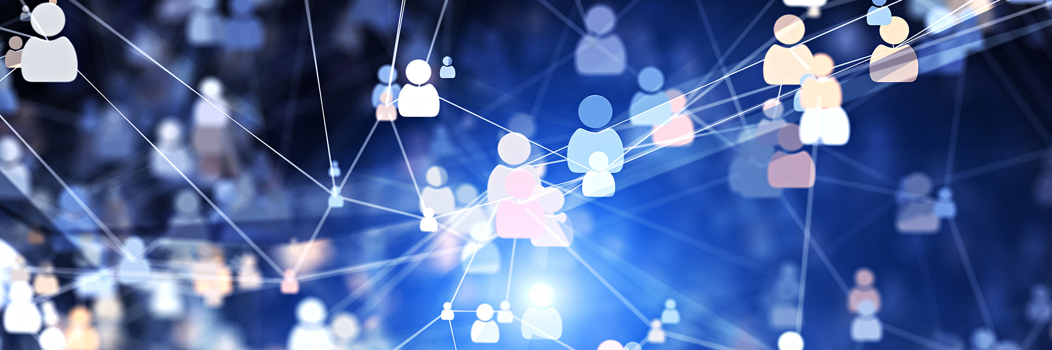 Social connections. 3D illustration